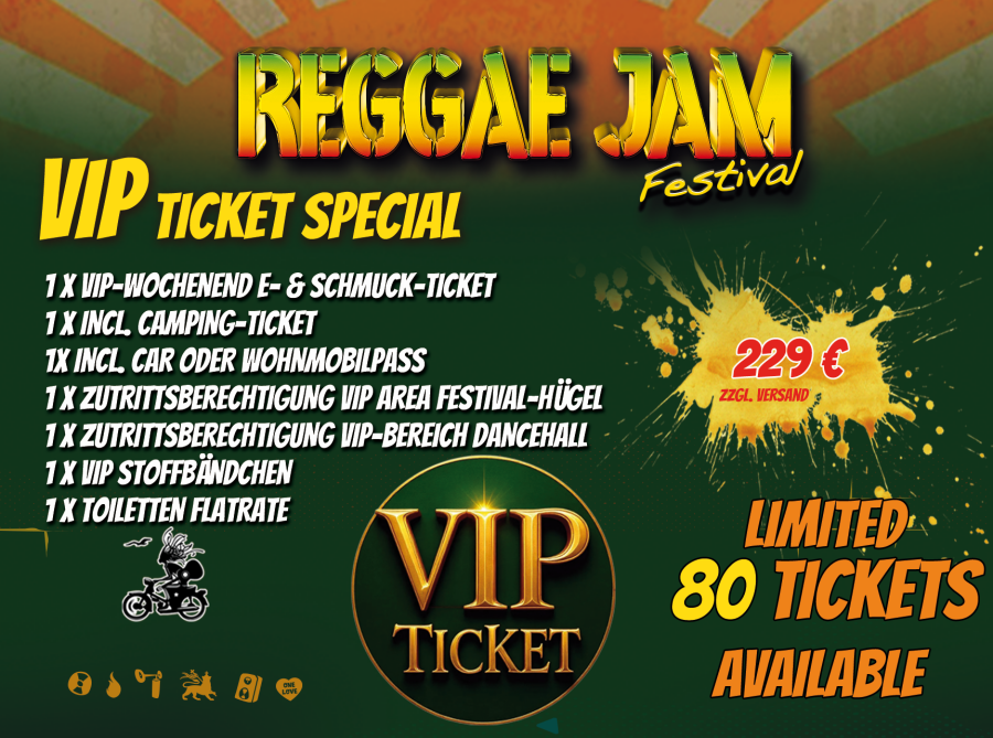 VIP Ticket Reggae Jam